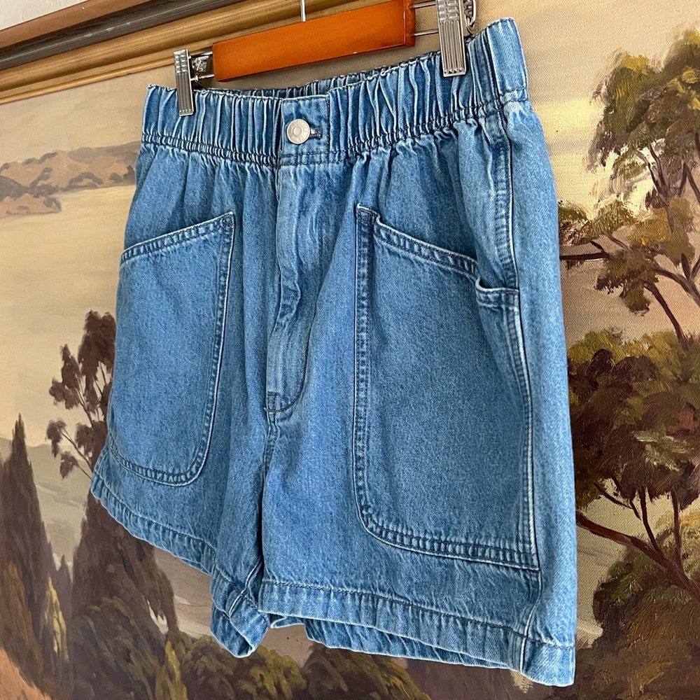 Madewell Women's Blue Denim Shorts Size 26 - Picture 4 of 10